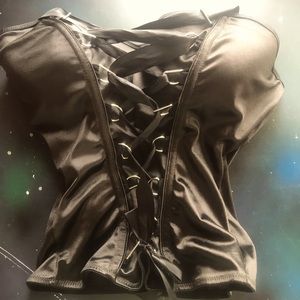 Black Corset bought at Spirit Halloween